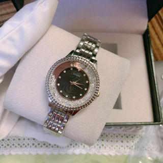 Đồng hồ si chạy pin size 34 cho nữ