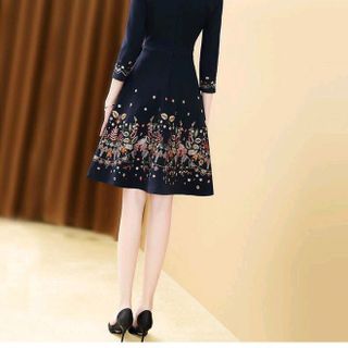 đầm thun thêu hàng nhập