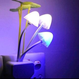 ĐÈN NGỦ NẤM CẢM ỨNG LÁ SEN