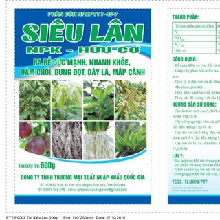 NPK SIÊU LÂN HỮU CƠ