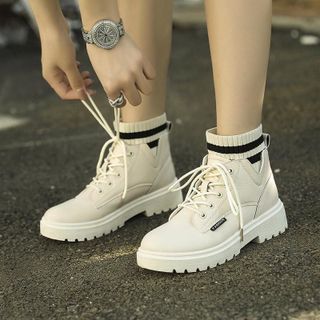 Boot khủng mix len đậm chất ----