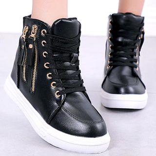 Giày sneaker nữ tăng chiều cao 6cmthiết kế đơn giản dể phối đồ và êm chân-700