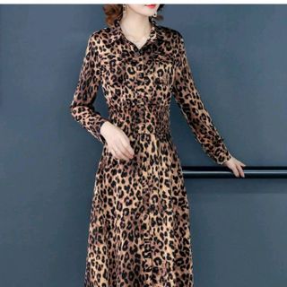 Đầm lụa da beo