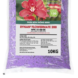 Phân bón thông minh tan chậm Rynan 200 - Bao xá 10kg - Chuyên dùng cho lan con mọc mầm sinh trưởng giá sỉ