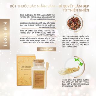 BỘT THUỐC BẮC NHÂN SÂM HMSTORE