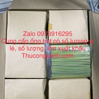 ống hút cỏ bàng khô túi 500 ống