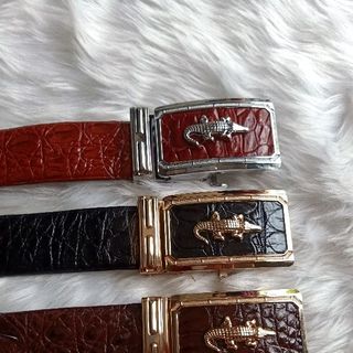 thắc lưng da cá sấu thật