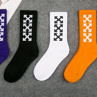 Tất cổ cao OFF WHITE và THRASHER