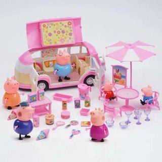 Đồ chơi gia đình heo Peppa Pig đi ô tô dã ngoại giá sỉ