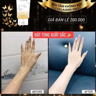 Sữa Tắm Không Bọt Collagen 3IN1