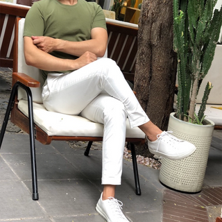 Áo thun nam xanh rêu CELEB 9B12