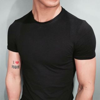 Áo thun đen trơn cotton CELEB 9B01