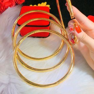 KIỀNG TRƠN 14 CM MẠ VÀNG 24K