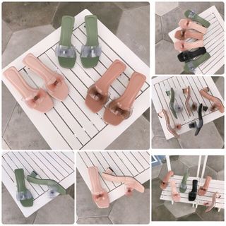 Guốc 5p gót mới quai trong xinh xắn