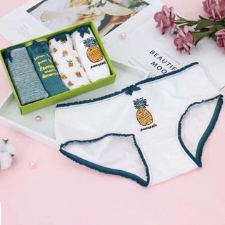 Hộp 4 quần chip cotton cho bé gái giá sỉ