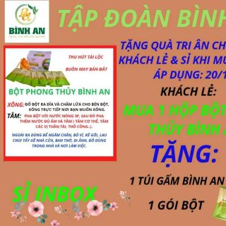 BỘT TẮM PHONG THUỶ BÌNH AN