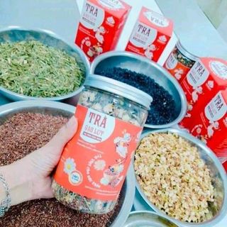 trà gạo lứt xạ đen đậu đen