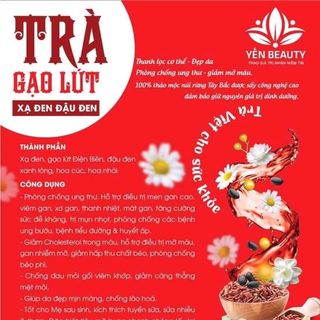 trà gạo lứt xạ đen đậu đen