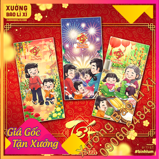 Bao Lì Xì 2020 - Xưởng Bao Lì Xì Giá Sỉ - Chủ đề Tết Gia Đình - Siêu Đẹp