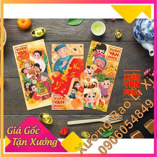 Bao Lì Xì 2020 - xưởng in bao lì xì tphcm - Chủ đề Xuân Vạn Phúc giá bán buôn