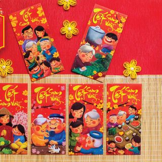 Bao Lì Xì 2020 - xưởng in bao lì xì tphcm - Chủ đề Tết Sum Vầy giá sỉ​ giá bán buôn