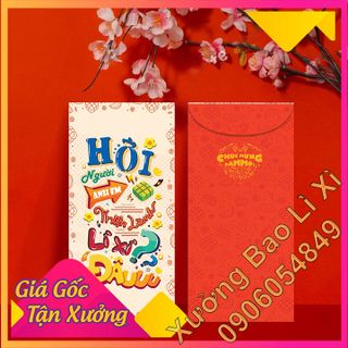 Bao Lì Xì 2020 - xưởng in bao lì xì tphcm - Chủ đề Tết Châm Ngôn giá sỉ​ giá bán buôn