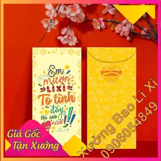 Bao Lì Xì 2020 - xưởng in bao lì xì tphcm - Chủ đề Tết Châm Ngôn giá sỉ​ giá bán buôn