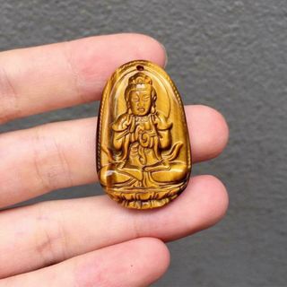 Phật bản mệnh đá mắt hổ size 5 cm nam