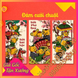 Bao Lì Xì 2020 - xưởng in bao lì xì tphcm - Chủ đề Đám Cưới Chuột giá bán buôn