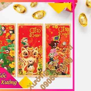 Bao Lì Xì 2020 - xưởng in bao lì xì tphcm - Chủ đề Tết 3 Miền giá sỉ​ giá bán buôn