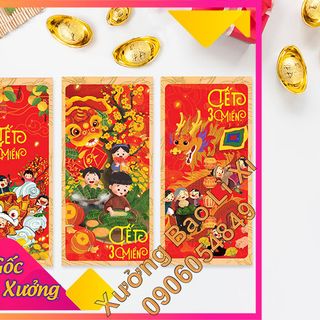 Bao Lì Xì 2020 - xưởng in bao lì xì tphcm - Chủ đề Tết 3 Miền giá sỉ​ giá bán buôn
