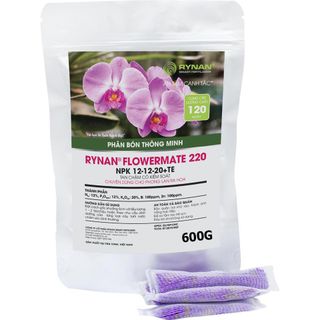 Phân tan chậm thông minh Rynan 220 - Túi lưới 600g - Chuyên dùng cho hoa lan thời kỳ mang bông nuôi bông lâu tàn giá sỉ