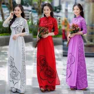 set áo dài in