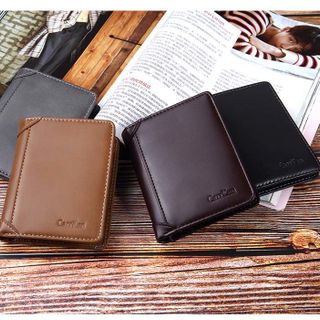 Ví cầm tay nam cao cấp vuông kiểu quyển sổ AT12 Shalla