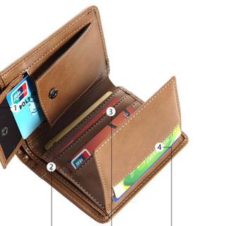Ví cầm tay nam cao cấp vuông kiểu quyển sổ AT12 Shalla