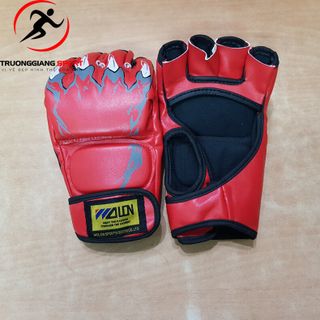Găng tay đấm boxing hở ngón MMA Wolon