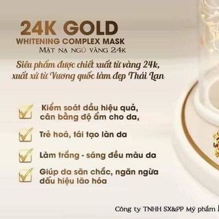 mỹ phẩm quin - mặt nạ 24k quin
