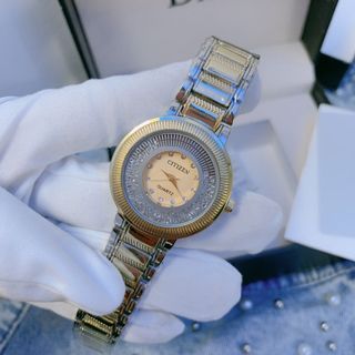 Đồng hồ lắc si vàng