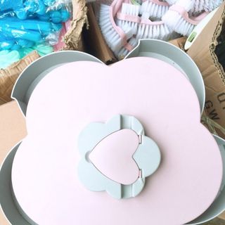 Khay mứt 2 tầng xoè hoa