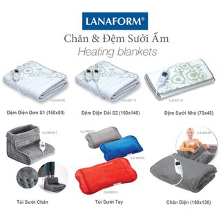 Đệm điện đôi sưởi ấm Lanaform S2 140 x 160 cm