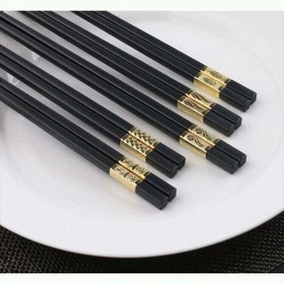 Đũa hợp kim mạ vàng 10 đôi Korea 31k