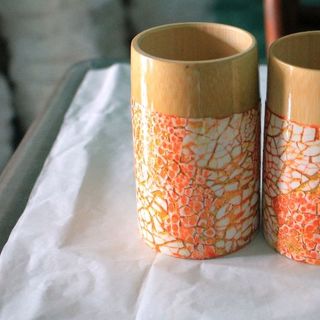 Cốc tre khảm trứng nghệ thuât- Quà tặng ý nghĩa dịp lễ tết- bảo vệ sức khỏe và bảo vệ môi trường