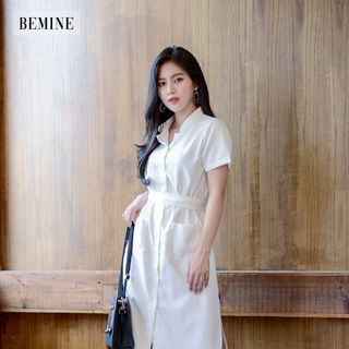 Đầm chun eo hai túi trước