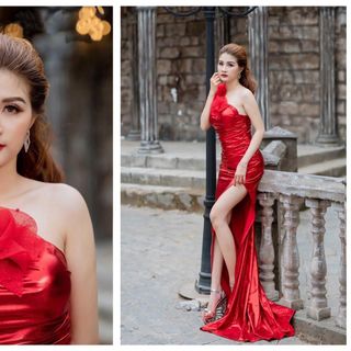 ĐẦM DẠ HỘI 1 VAI KẾT HOA
