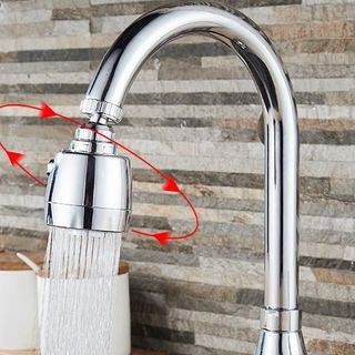 Đầu nối vòi nước chậu rửa Bát xoay 360 độ chất liệu inox