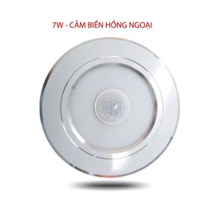 Đèn led downlight cảm biến hồng ngoại 7w