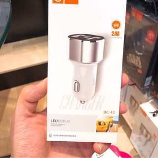 TẨU SẠC ÔTÔ BOLIDUO BC-41 2 USB MÀN LED HIỂN THỊ