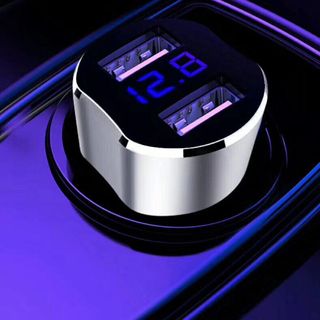 TẨU SẠC ÔTÔ BOLIDUO BC-41 2 USB MÀN LED HIỂN THỊ