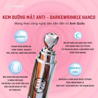 kem trị thâm mắt hanco