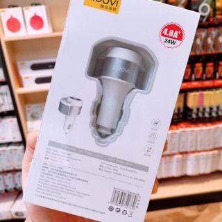 TẨU SẠC ÔTÔ QOOVI CMC-228 CHIA 2 CỔNG 24W 48A